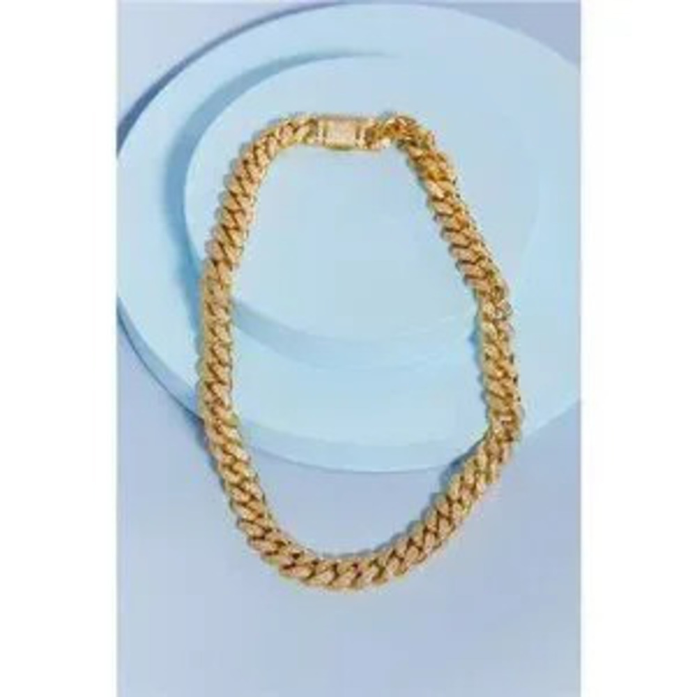 Brass Curb Chain Necklace
